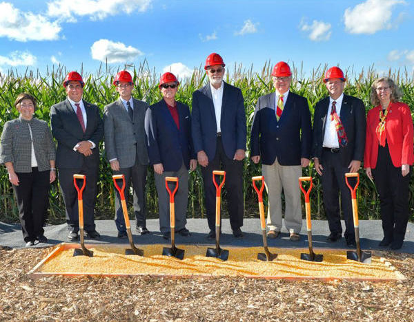 photo of Kent Corporation Feed Mill and Grain Science Complex ground-breaking at Iowa State University